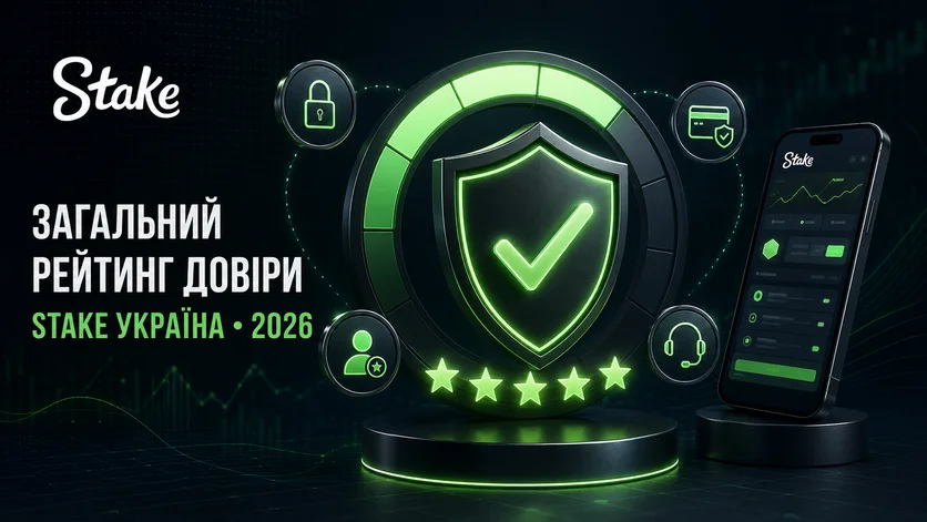 Загальний рейтинг довіри до Stake Україна за відгуками гравців