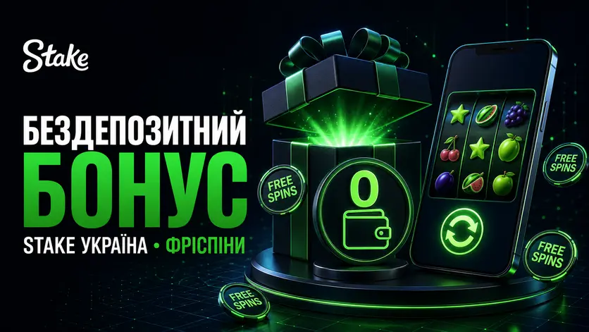 Бездепозитний бонус та фріспіни на Stake Україна